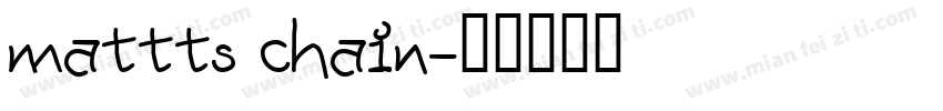 mattts chain字体转换
